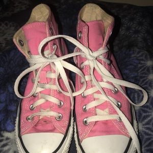 Pink High Top Converse